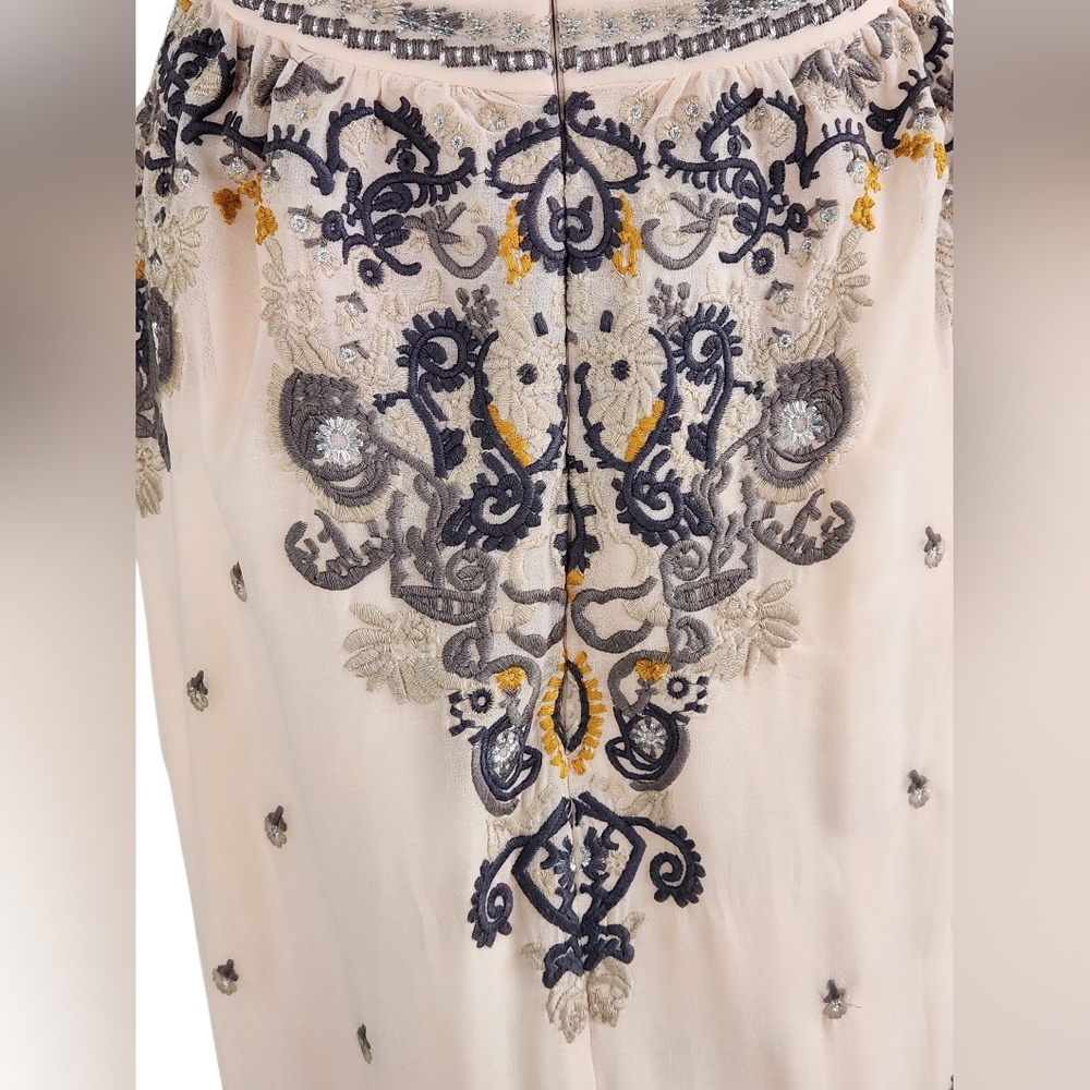 Altar'd State Embroidered Cream Maxi Dress - Picture 8 of 10